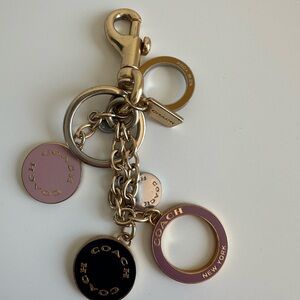 Coach Gold and Purple Key Holder